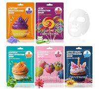 5 Piezas Mascarilla Hidratante Facial, Daily Care Mascarilla Facial, Mascarillas Coreanas Faciales, Iluminadora, Calmante, Mascarillas Faciales Skincare para Mujeres Adolescente