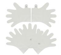 5 Piezas Mascarillas Hidratantes para Manos Claras PE PP | Fibras Transpirables, Nutritivas y Humectantes, Set para Piel Áspera, Exfoliación Ligera, Formato Manos