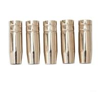 5 piezas MIG MB15 compatible con boquilla cónica para soldadura antorcha componente de protección de gas para un funcionamiento fiable