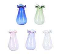 5 Piezas Mini Jarrón de Vidrio Transparente de 2, 5cm para Bodas