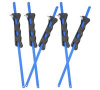 5 Piezas Mini Serrucho de Mano para Cortar Metal, Azul, Compacto | Corte Rápido y Estable, Cambio Simple de Hoja, para Hierro y Ángulo en Mantenimiento y Altura