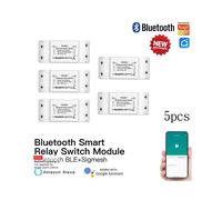 (5 piezas) Módulo de relé de interruptor inteligente Bluetooth MOES Control de punto único Control remoto inalámbrico