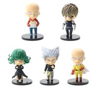 5 piezas One Punch Anime Figura Saitama Garou Tatsumaki Genos Figuras PVC 11 cm Estatua Modelo de Juguete Coleccionista Decoración del Hogar Figura Figura (A)