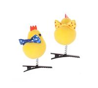 5 piezas pajarita poco pollo amarillo se hace rico cerdo amor amarillo pato horquilla primavera clip pico clip flequillo clip lateral headwear