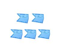5 Piezas para Caja de CD de Juego para PS4, Caja de Almacenamiento DVD Clara Azul, Cajas de Almacenamiento Protectoras para Discos de Juego Accesorios