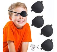 5 piezas parche de ojo estrabismo ajustable cubierta de ojo perezoso ajustable para ambliopía ojo perezoso One Eye Cover 3D parches oculares con 2 pares de almohadillas para los oídos