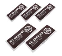 5 Piezas Pegatina Adhesiva PVC Rectangular Multicolor Visible | Comunicación Clara de Política Antitabaco, para Taxis, Flotas y Vehículos Comerciales, Uso en Suv y Camiones