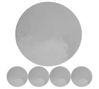 5 Piezas Película de Filtro de Luz LED Adhesiva Redonda Negra Pet | Difusor Mate Translúcido que Reduce Dureza, Cómodo para Ojos, Adecuado para Pasillos y Dormitorios