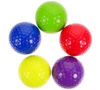 5 Piezas Pelota de Práctica de Golf de Colores, Goma Elástica | Entrenamiento Reutilizable, Tacto Suave y Bordes Lisos, Uso en Green y Campo de Práctica