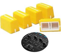 5 piezas Perillas de Fader Universales Repuesto Tapa de Fader Deslizador para Controlador DJ Consola Mezcladora Pioneer DJM, DDJ, XDJ, Denon Numark AKAI RANE VESTAX (Amarillo)