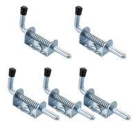 5 Piezas Pestillo Muelle Puerta, Pestillo con Muelle de Acero Inoxidable, Resorte Pasador Cerradura, Pernos para Puertas de Madera para Patio Puerta, Shed Puerta del Portón, Garaje, Portones, Cancelas