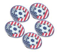 5 Piezas Pin de Solapa Esmalte y Organizadores de Eventos | Emblema Redondo de Metal Gráficos Vibrantes, Resistente Decoloración, Adecuado para Mochilas y Bufandas en Eventos Deportivos