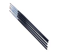5 Piezas Pincel Delineador de Ojos Cosmético Negro de Fibra | Aplicador de Labios y Lápiz Labial, Cobertura Uniforme, Uso Cómodo, para Formación y Hogar, Negro Estilo Aleatorio