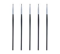 5 Piezas Pincel Delineador de Ojos de Fibra Negra para Maquillaje | Aplicador Fino para Ojos y Labios, Ligero y Portátil, Uso en Salón Profesional Casa Varios estilos