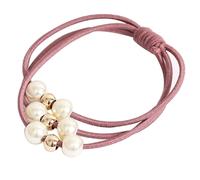 5 piezas Pink Sweet Faux Pearl Hair Scrunchies for Women Girl Elastic Hair Bands Surfy Ponytail Suppil Bays Caborren Band Anillo de cabello Anillo de