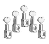 5 Piezas Pinza de Aguja, Repuesto Metálico Plata | Abrazadera Duradera, Cambio Rápido de Aguja, para Costura en Casa y Telas de Algodón, Compatible con Máquinas Color Aleatorio