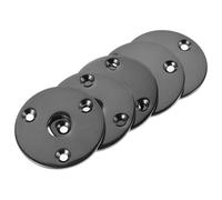 5 Piezas Placa de Conexión para Guitarra Eléctrica, Metal Negro | Tornillos de Fijación, Instalación Sencilla, Repuesto Práctico, para Guitarristas y Piezas