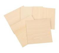 5 Piezas Placas de Madera, Tablas Lisas para Modelos | Madera sin Pintar, Grosor Uniforme y Bordes Rectos, para Adultos, Docentes, Tiendas y Bricolaje