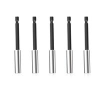 5 Piezas Porta-Puntas, Alargador Puntas Alargador Puntas 1/4 Hexágono Liberación Rápida Juego Porta-Puntas 100mm Acero Inoxidable Fuerte Porta-Puntas Magnético