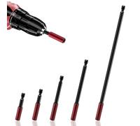 5 Piezas Portapuntas Magnético, Hexagonal Magnético Extension Bit 50/60/100/150/300mm, Portapuntas de Taladro Eléctrico, Alargador Puntas Atornillador para Mayoría de Taladros Eléctricos