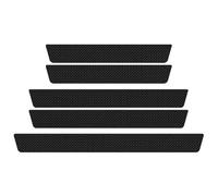 5 Piezas Protección del Umbral Protección Puerta, Protector Paragol PES Trasero para Renault Captur 2013-2027, Coche Umbral Puerta Decorativo Accesorios,A/Black