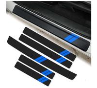 5 Piezas Protección del Umbral Protección Puerta, Protector Paragol PES Trasero para Subaru XV 2013-2027, Coche Umbral Puerta Decorativo Accesorios,E/Black-Blue