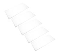 5 Piezas Protector de Lente para Cabina de Arenado, Film Adhesivo | Poliéster Transparente 22x10 Pulgadas, Recambio Fácil, Visibilidad Mejorada y Mantenimiento Simplificado