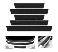 5 Piezas Protector de Umbral Puerta de Coche para BYD Seal U DM-i 2024 2025（Audio on The Right）, Umbral Fibra Carbono Tira Umbral Coche Cinta Adhesivo Umbral Puerta