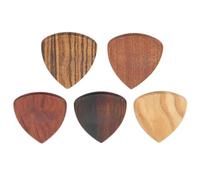 5 Piezas Púas de Guitarra, Púas de Guitarra de Madera Mediadores Púa de Guitarra de Madera en Forma de Corazón Tono Medio Accesorios de Guitarra para Guitarra Eléctrica Bajo Ukelele