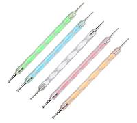 5 piezas que dotting Pen, Nail Art Dotting Tools, Nail Art Sculpture Pen Double Point, Nail Art Dibujo Pintura Herramientas de Dotting Pen,Para Nail Design Herramienta de Margado