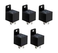 5 Piezas Relé 5 Pines 12V 40A, Relés 5 Pin JD2912-1H para Coche Automóvil Camión Motocicleta Luz Encendido Remoto Interruptores de Arranque Sistema Conmutación Automotriz Aplicaciones Alta Corriente