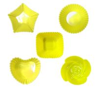 5 piezas reutilizables de silicona Cupcake tazas para hornear antiadherente muffin liners moldes conjuntos Bento caja de almuerzo divisores pastelería moldes de la torta