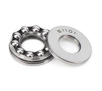 5 Piezas Rodamientos Axiales 51101 - Rodamientos Planos con Sellado 2RS, Bajo Ruido y Acero para Rodamientos