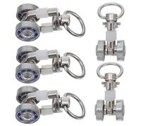 5 Piezas Rodillos para Rieles de Cortina de Metal Rodamiento
