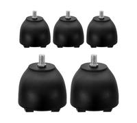 5 Piezas Ruedas de Silla de Oficina M8 0,39 Pulgadas | Movimiento Flexible, Rodaje Silencioso, Movilidad Suave, Instalación sin Herramientas, para Bases Elevables y Sillas