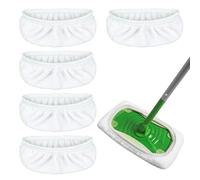 5 Piezas Seco/Húmedo Repuesto Mopa para Swiffer Barredora, 25.4 X 11.5 cm Reutilizable Mopas Paños, Mopas de Limpieza Suelos Adecuado para Limpiar Polvo, Pelo, Manchas en Pisos de Varios Materiales