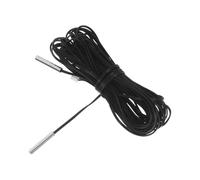 5 Piezas Sensor de Temperatura Ntc 10k de Metal para Refrigerador | Sonda de 2 Metros, Precisión 1%, Reducción de Condensación, para Gabinetes y Evaporadores