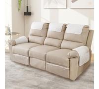 5 piezas/set cubiertas de brazo de sofá de poliéster con cubiertas de reposacabezas, fundamentos suaves de estiramiento con bolsillo lateral para reclinadores, protección contra sillones de sofá