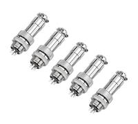 5 piezas/set GX12 4Pin Aviación Plug Enchufe Conector Macho/hembra panel metálico