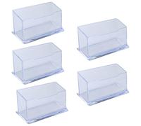 5 Piezas Soporte para Tarjetas de Visita, Soporte Acrílico para Tarjetas de Visita, Soporte para Tarjetas de Visita, Soporte de Mesa para Oficina, Organizador de Colección