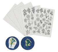 5 Piezas Sulky Stabilizer Papel Soluble Bordado Soluble Entretela Hidrosoluble Adecuado para Ropa de Bricolaje, Bolsos