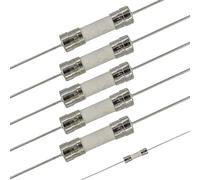 5 piezas T4AH250V T4A 250V 520mm Cerámica Cuerpo Time-Lag axial Fusible con pines para LCD-TV, etc