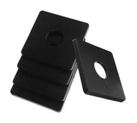5 Piezas Tapa Decorativa para Orificio de Pared Ppr Negra, Moderna | Cubre Cortes Ásperos, Reduce Polvo, Acabado Pulido, para Mantenimiento en Viviendas y Alquiler