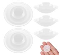 5 Piezas Tapones De Silicona para Botellas De Agua - Tapón Silicona Accesorios Antiderrame con Sellado Ajustable, TapóN Reutilizable para Botellas De Gran Capacidad