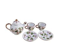 5 Piezas Tazas de Miniatura de Cerámica para Casa de Muñecas Accesorios Decorativos de Cocina para Imaginación