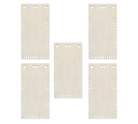 5 Piezas Telar Manual de Madera Rectangular para Pulseras, 12x24