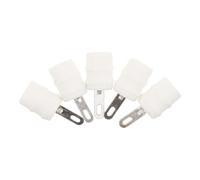 5 Piezas Terminal Cerámico para Tubo de Vacío Fu-29 | Aislador de Porcelana Plateada, Caperuza de Ánodo de Color Claro, para Reparación y Recambio en Banco