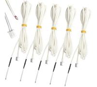 5 piezas Termistor para impresora 3D - NTC 3950 100K Ohm con cable de 1 m para los componentes de repuesto RepRap Prusa i3 Anet 3D Printer