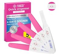 5 Piezas Test de Embarazo, Embarazo Precoz Resultado Rapido Predictor, Test de Embarazo Sensible, Embarazo envueltos individualmente HCG Test Tiras Embarazo Resultado Rápido precisión