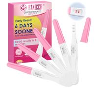 5 Piezas Test de Embarazo,Pruebas de Embarazo Envueltas Individualmente,detección tira reactiva temprana mujer,Detección Rápida en 3-5 Minutos,Fácil de Usar en Casa(rosa)